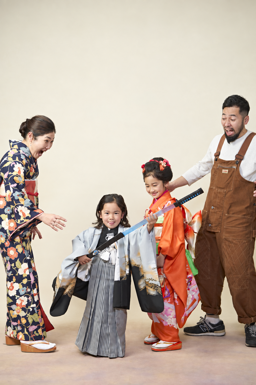 家族で楽しむ七五三の記念写真